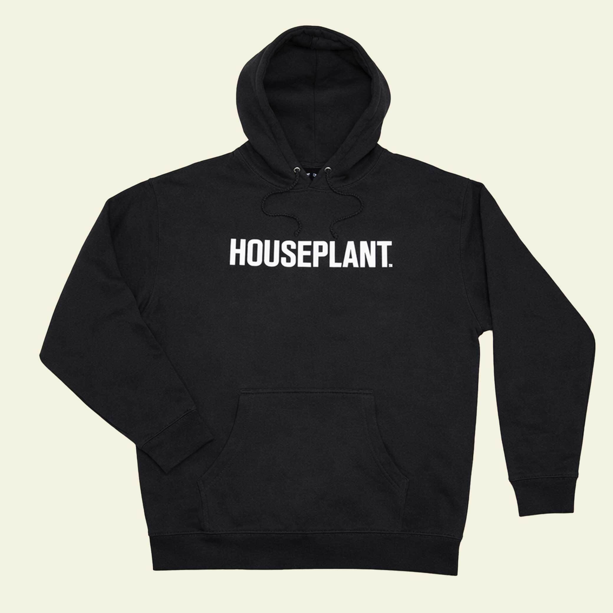 Houseplant Hoodie in Black | Classic Black Hoodie Large