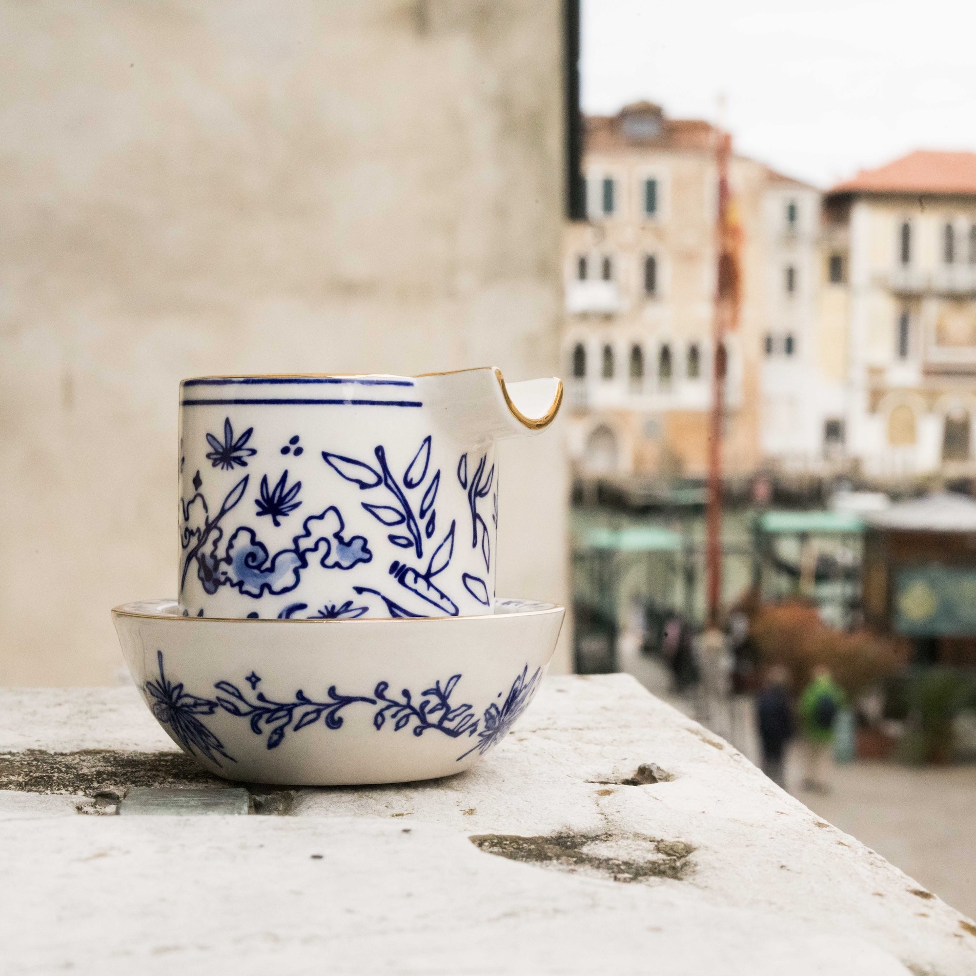Ashtray Set by Seth - Floral | Cute Ceramic Ashtray Set